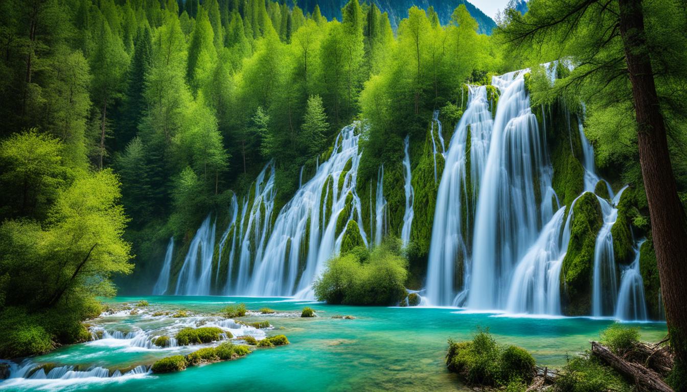 Cascading Waterfalls of Jiuzhaigou